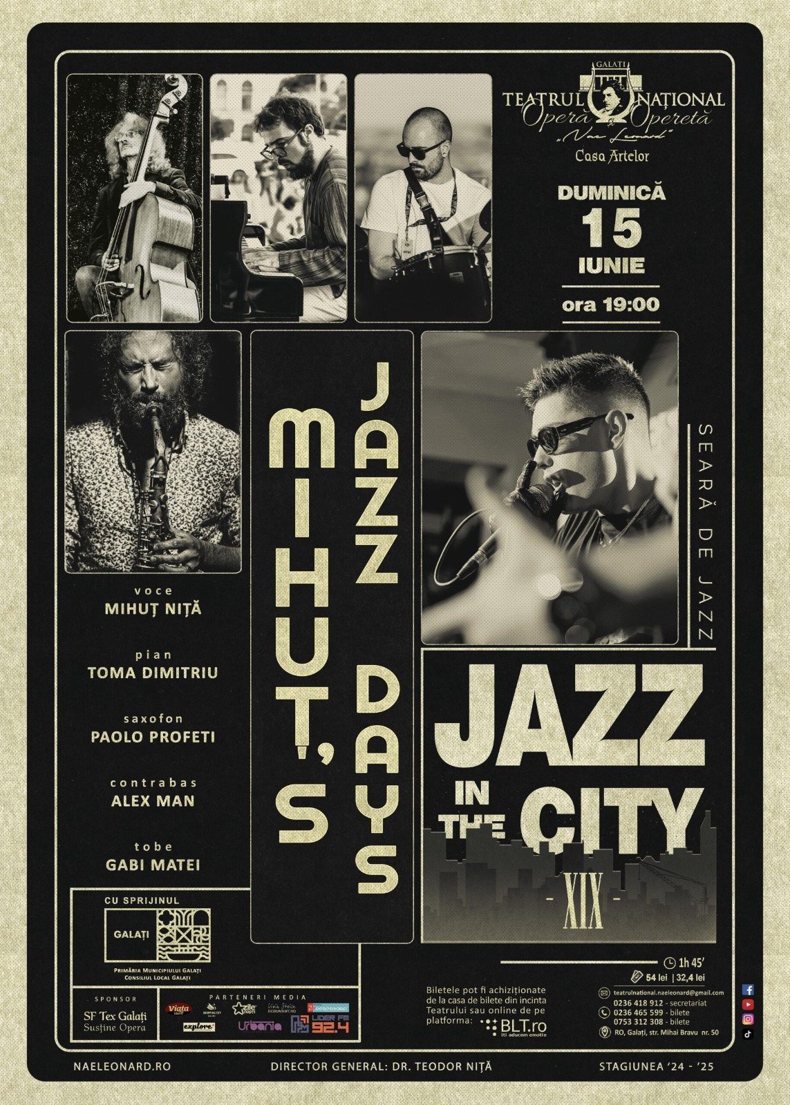 O seară de jazz autentic, la Teatrul „Nae Leonard”