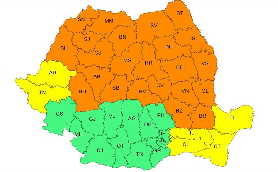 Canicula se mai „domoleşte” la Galaţi. Când intră în vigoare un Cod portocaliu