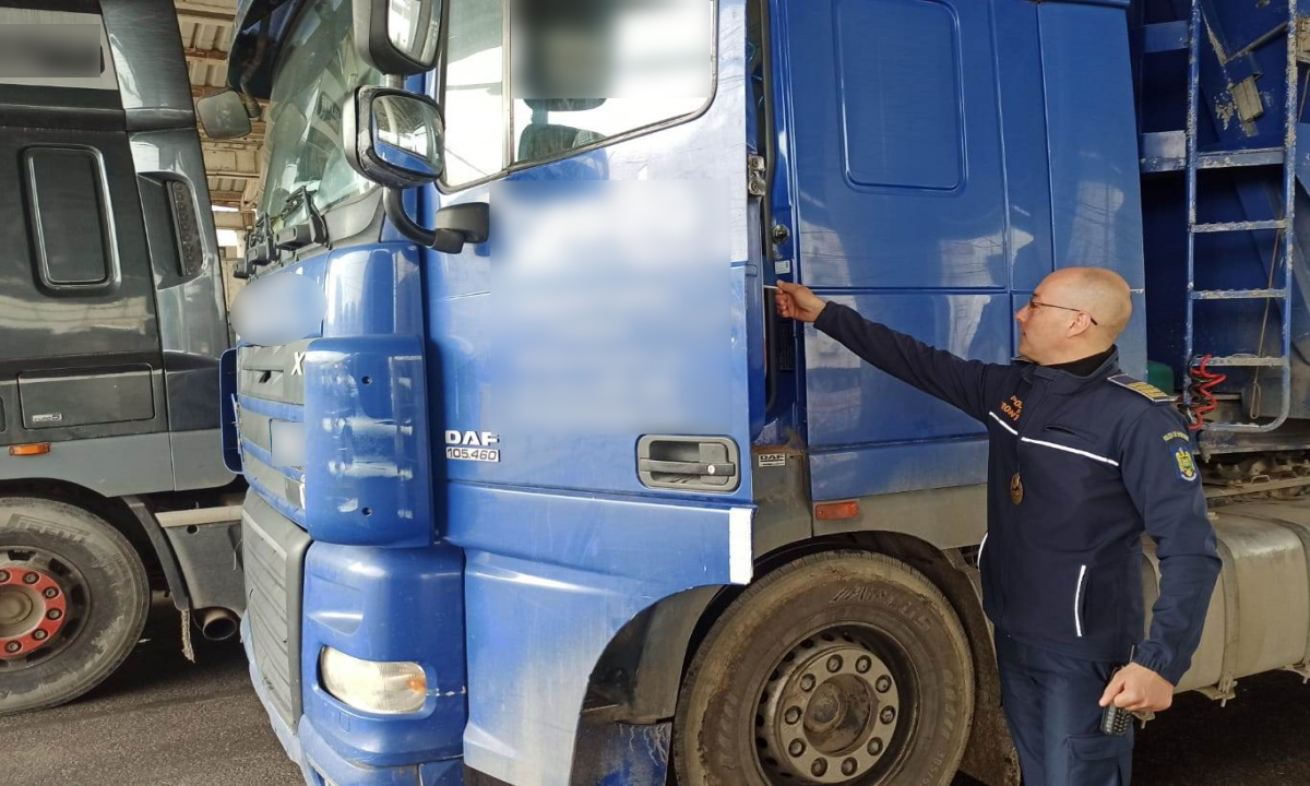 Șofer de automarfar cu certificat profesional fals