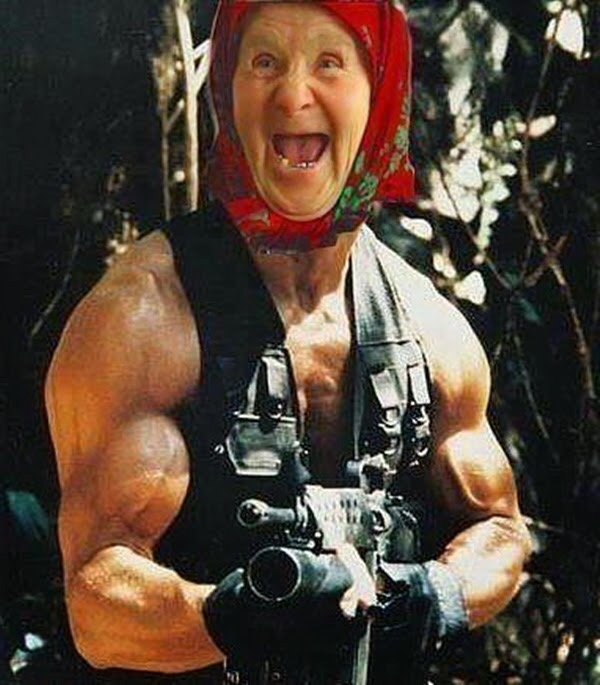 Bunicuța Rambo și bătrânelul Jackie Chan