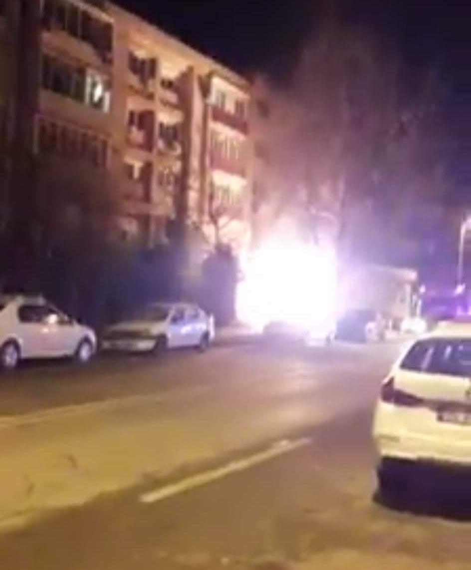 Incendiu din cauza unei petarde