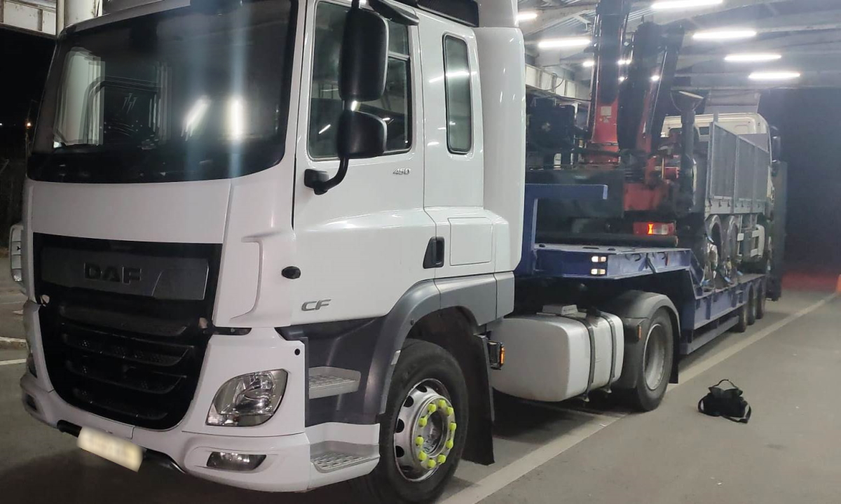 Remorcă neînmatriculată descoperită la Oancea