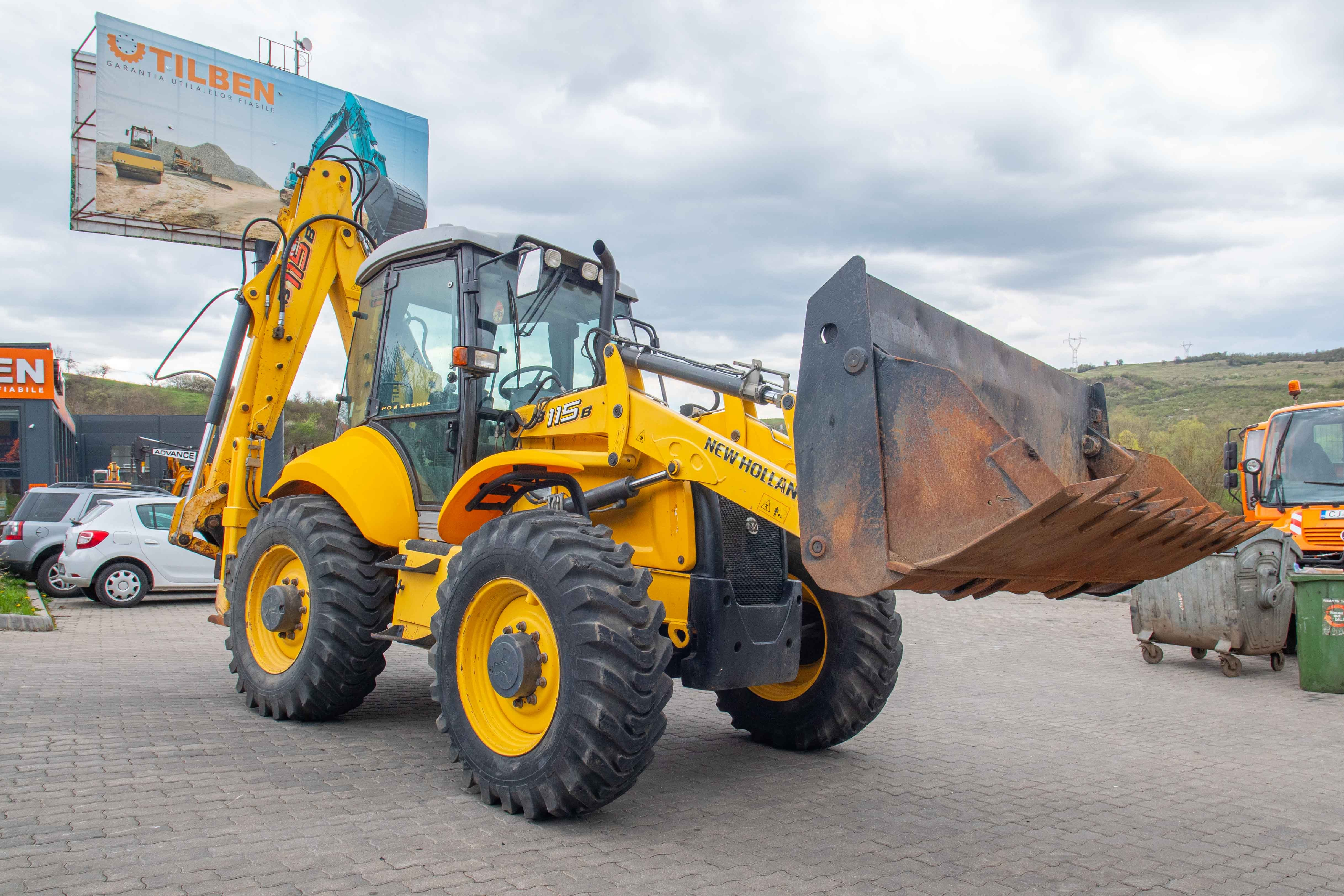 Cu buldoexcavatorul neînmatriculat şi fără permis