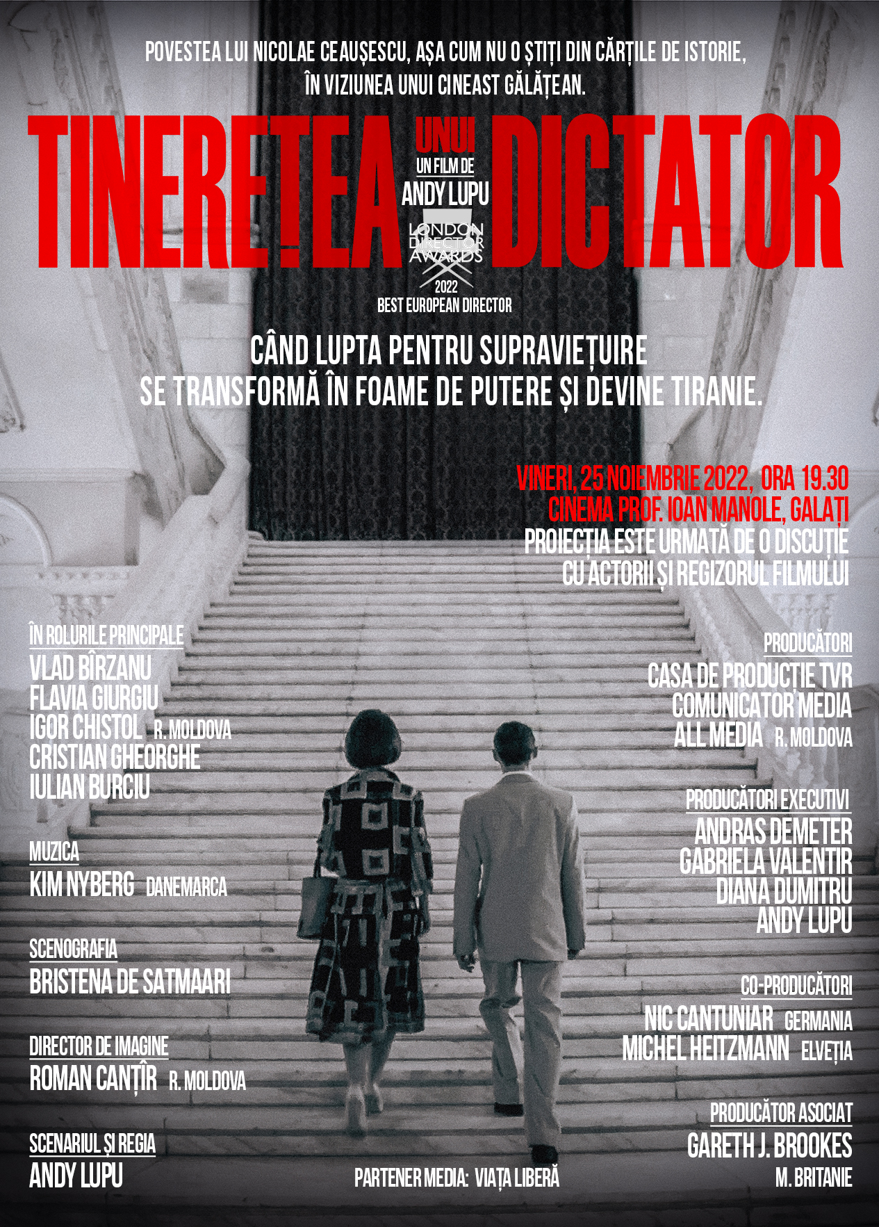 Un film despre tinereţea lui Nicolae Ceauşescu, realizat de un cineast gălăţean (FOTO)