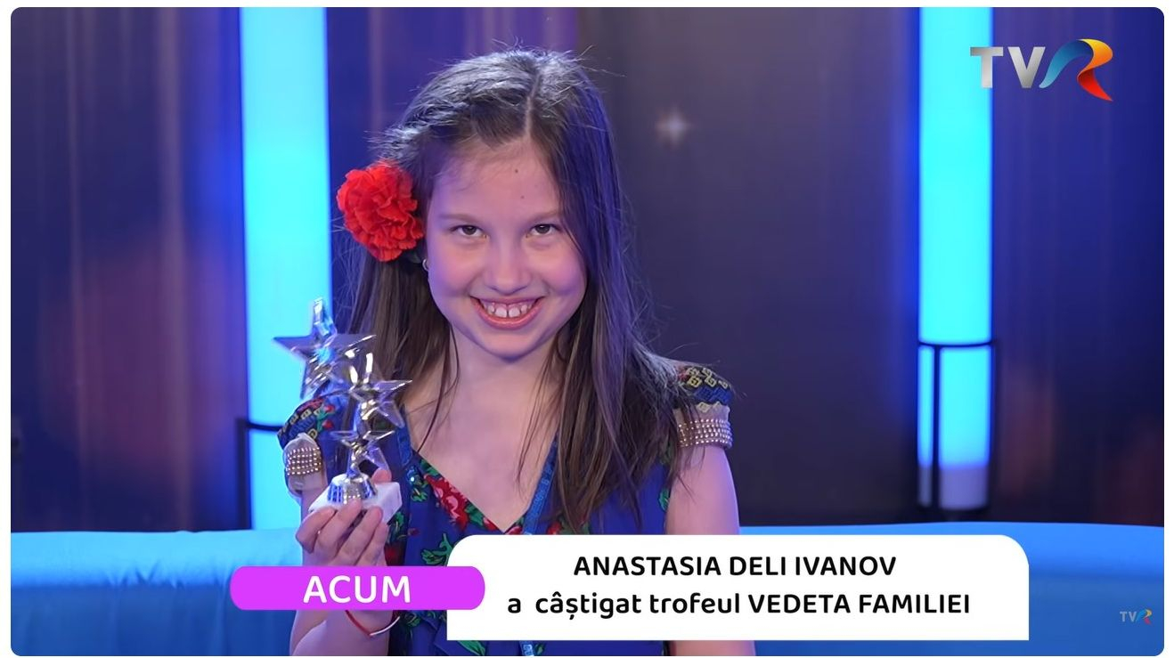 Gălățeanca Anastasia Deli Ivanov, câștigătoare a emisiunii „Vedeta familiei”
