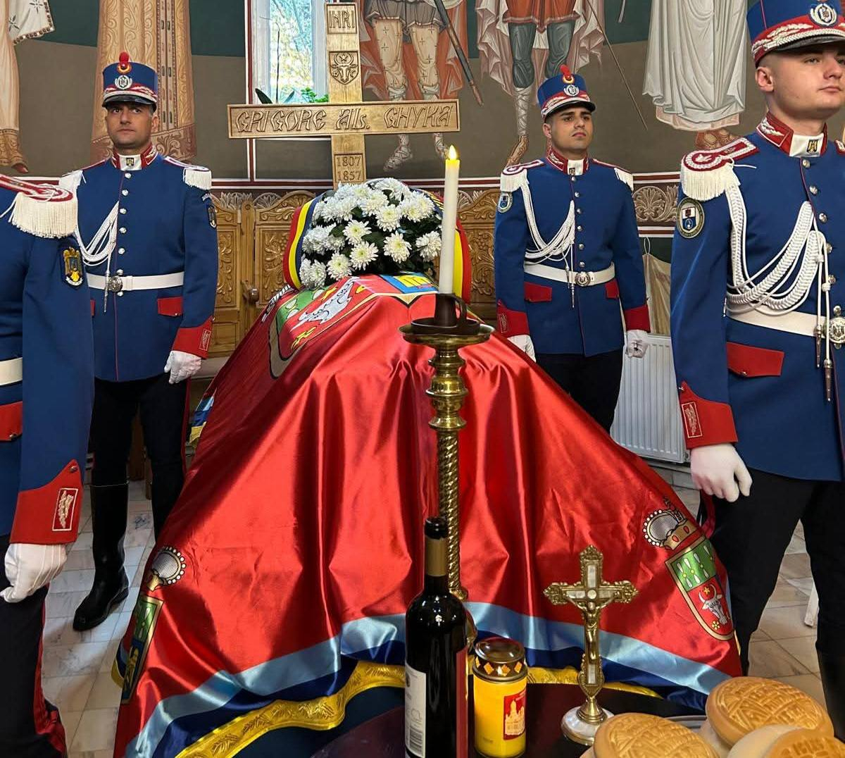 Sicriul domnitorului Grigore Alexandru Ghica, la Focșani