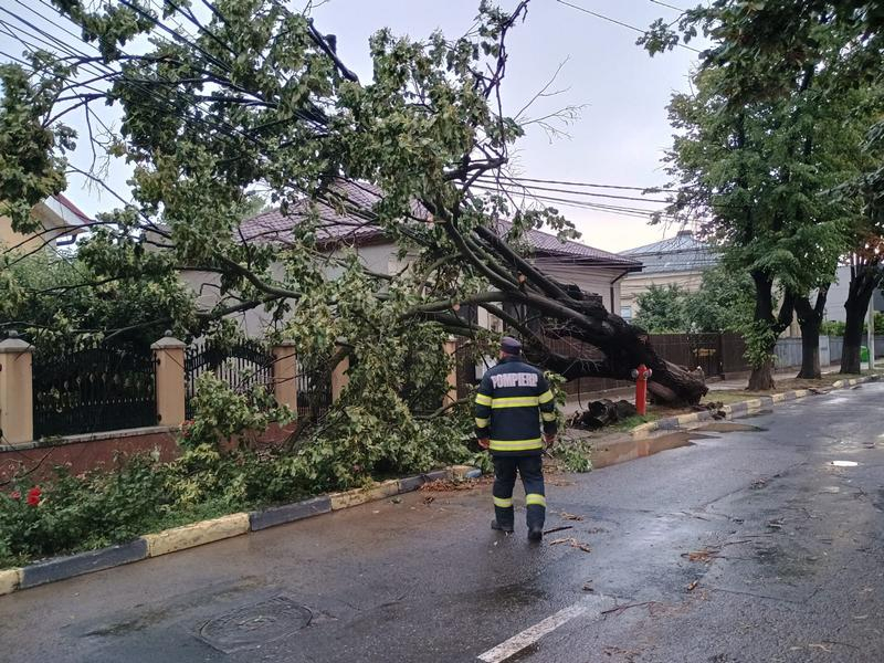 Pagube după aversele periculoase din nordul județului Galați (VIDEO)