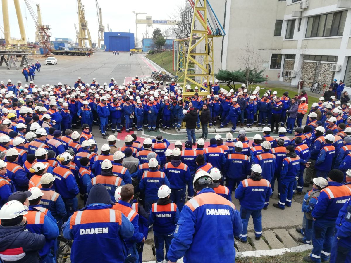 BNS, lângă sindicaliștii din Șantierul Naval Mangalia