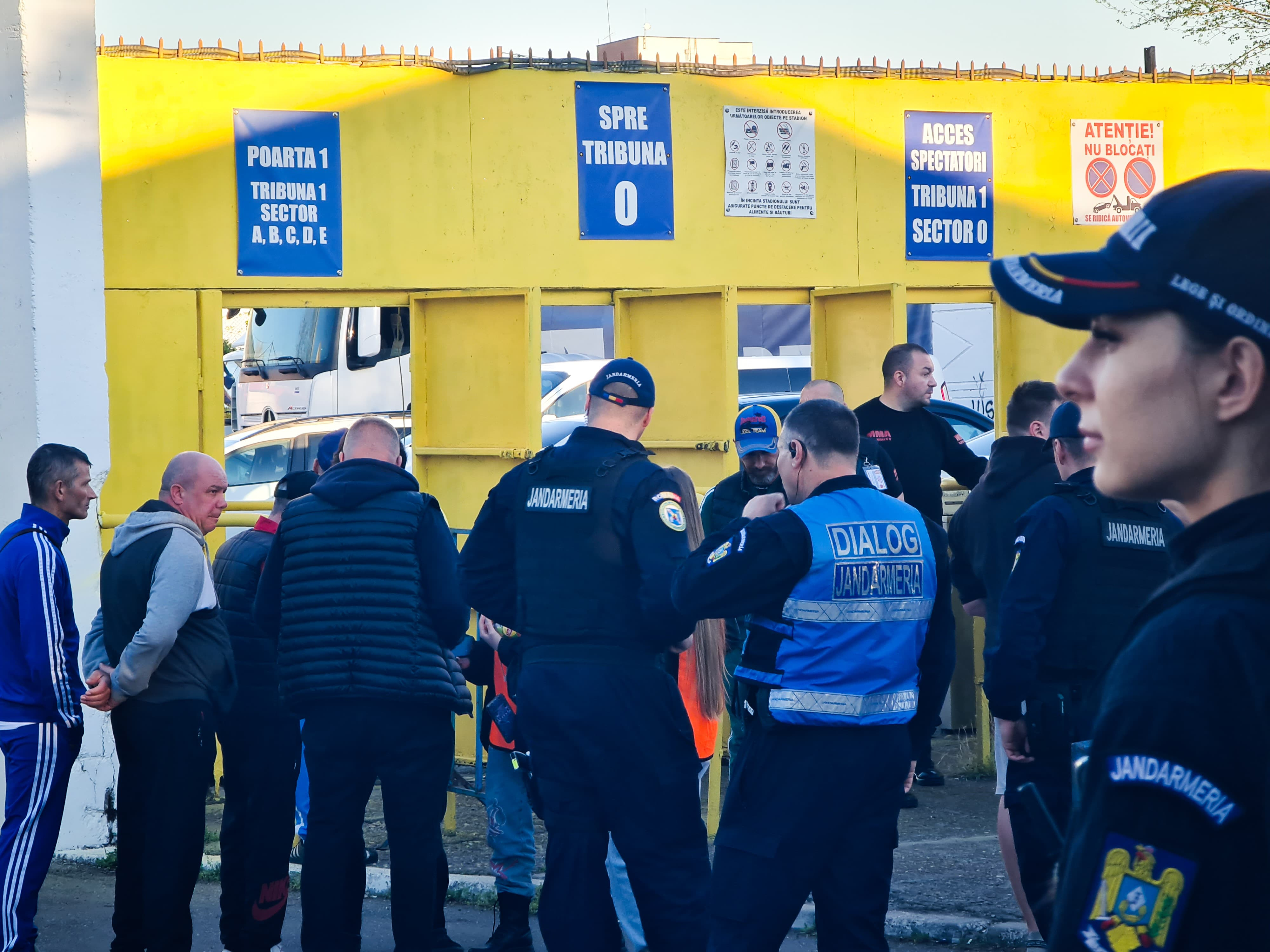 Măsuri de ordine publică la meciul de fotbal dintre Oțelul Galați și "U" Cluj