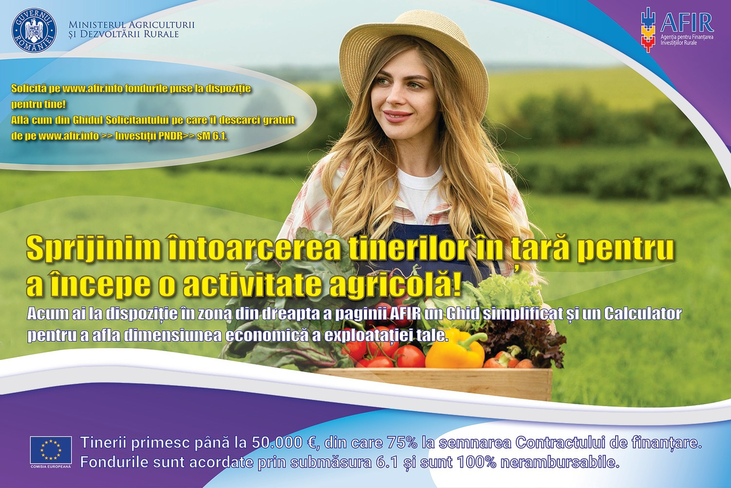 Finanțare pentru tinerii fermieri din diaspora