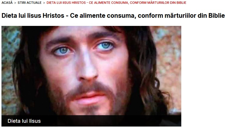 Dieta lui Iisus și gradina lui Ghiță Money