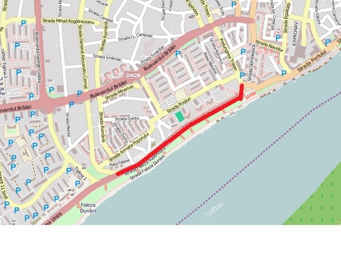 Circulaţie întreruptă în acest weekend pe Faleza Superioară