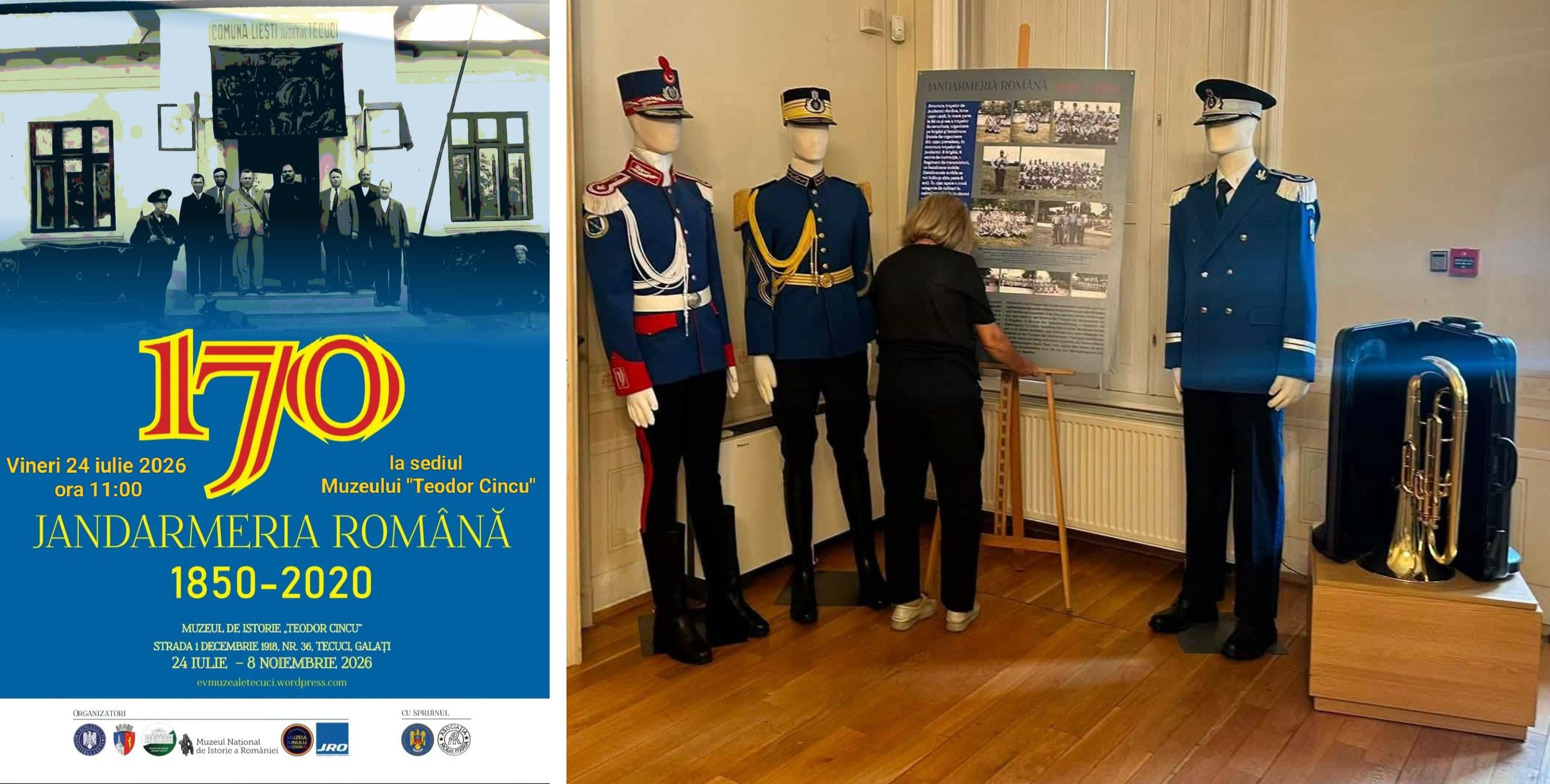 Vernisaj la Tecuci. Jandarmeria îşi spune povestea de peste 170 de ani