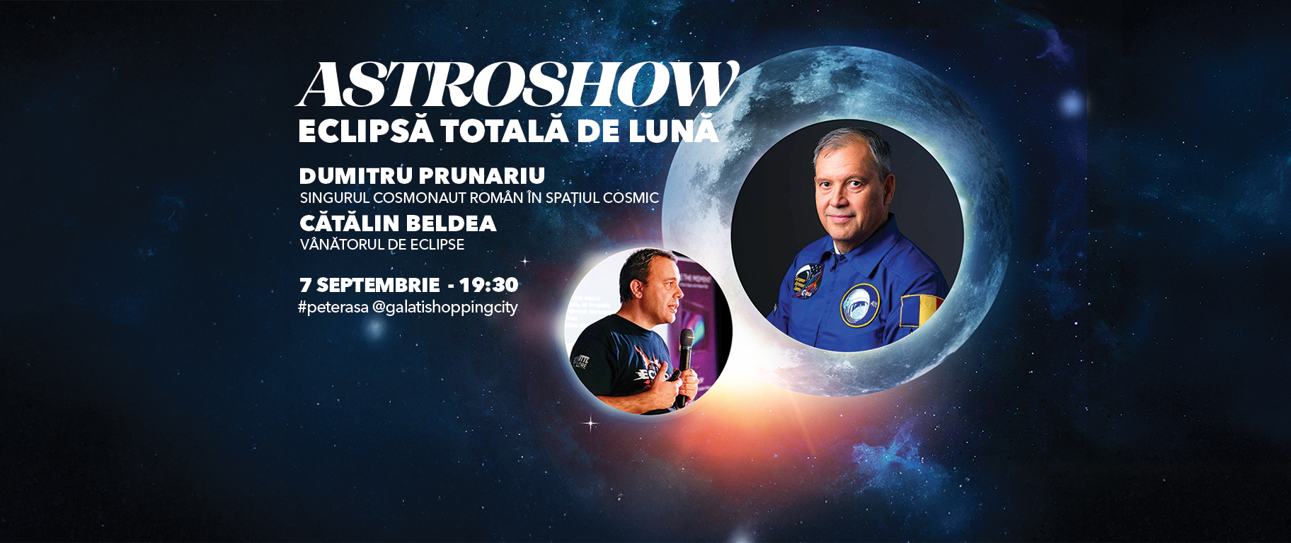 Dumitru Prunariu vine să vadă eclipsa totală de Lună la Galaţi