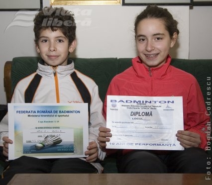 Miruna şi David - gemenii badmintonului!