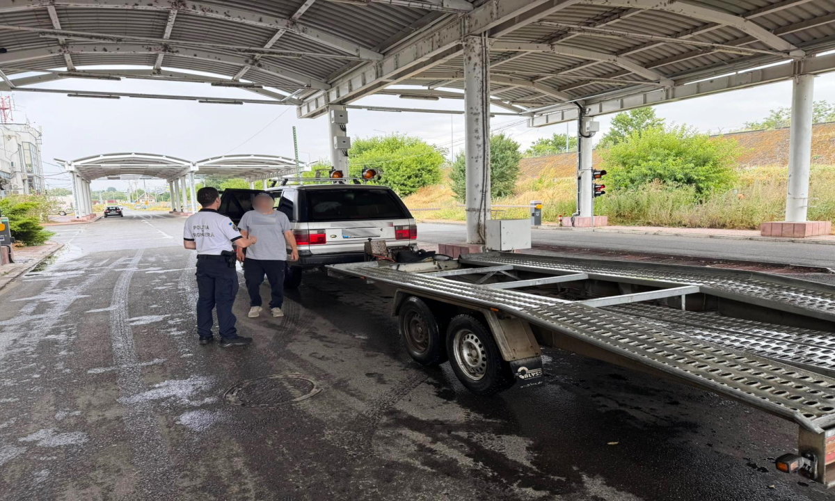 Remorcă neînmatriculată, în tranzit internațional