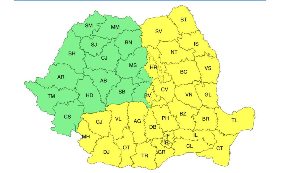Moldova rămâne sub Cod galben de ger