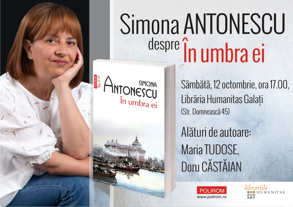 Scriitoarea Simona Antonescu, la Galaţi, cu o carte plină de suspans