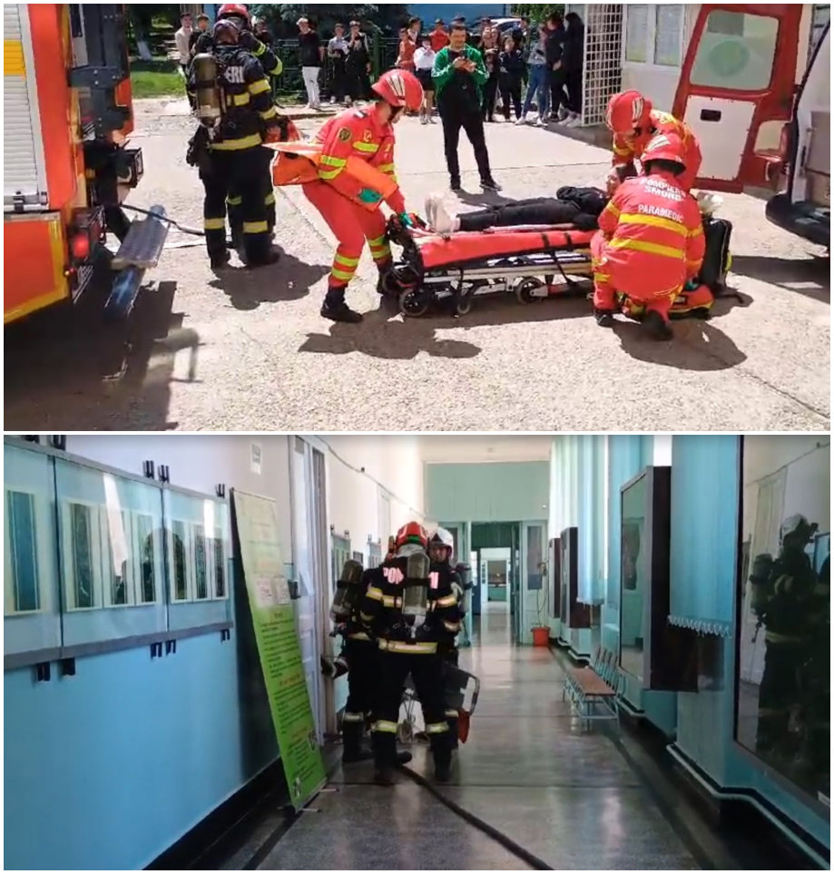 "Incendiu" la  Liceul Agricol Tecuci