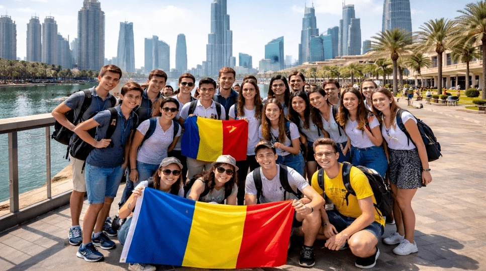 Ai noştri tineri în Dubai învaţă...