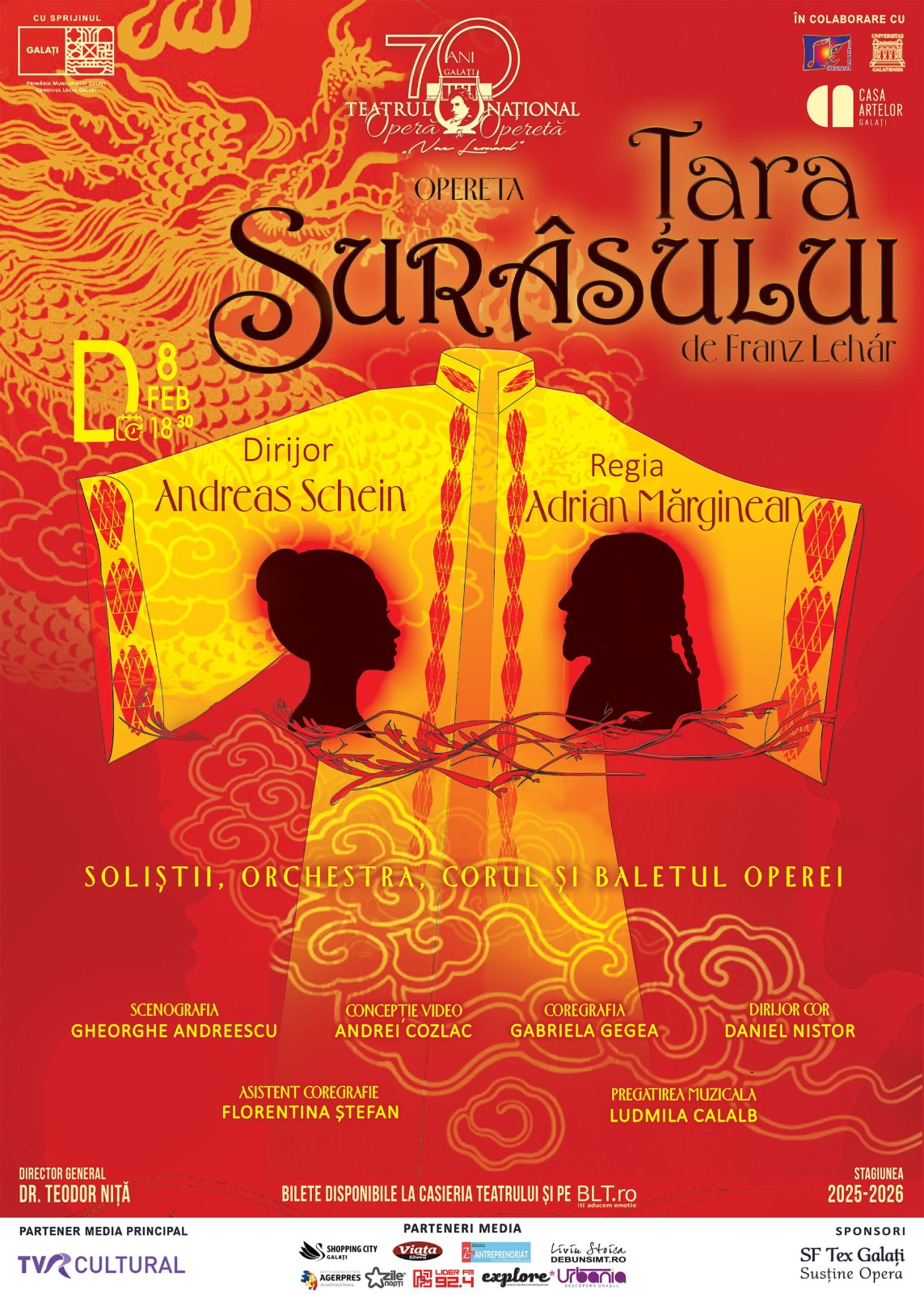 „Ţara surâsului”, operetă romantică pentru un weekend de neuitat