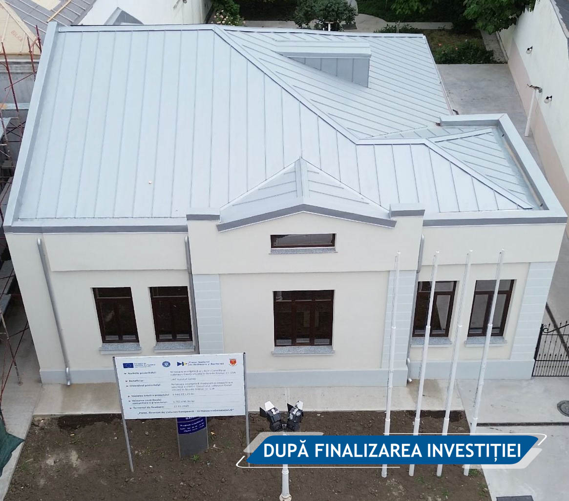 Clădire din 1905, reabilitată cu fonduri europene de Consiliul Judeţean Galaţi