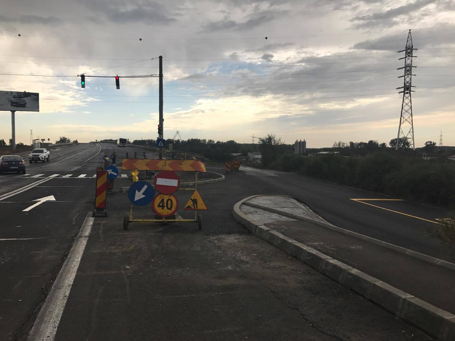 Trafic restricţionat la ieşirea din Galaţi spre Brăila