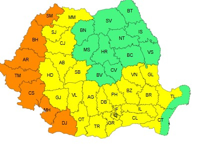 Galațiul intră sub Cod galben de caniculă