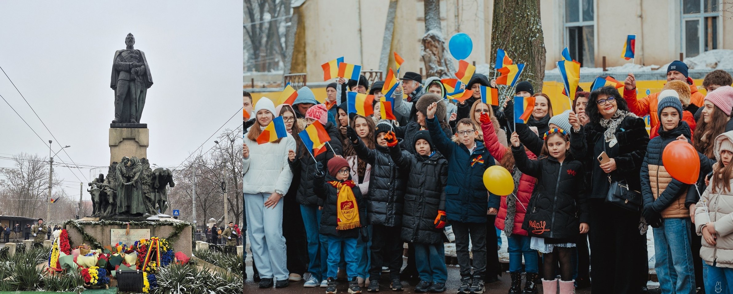 Ziua Micii Uniri a adunat gălăţeni mari și mici la statuia lui Cuza