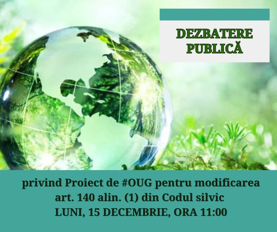 Dezbatere publică despre protejarea spațiilor verzi urbane