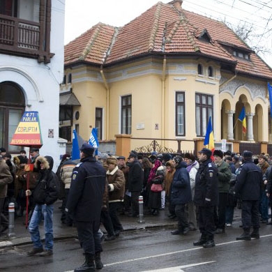 UPDATE - Protestele continuă la Galaţi (VIDEO)