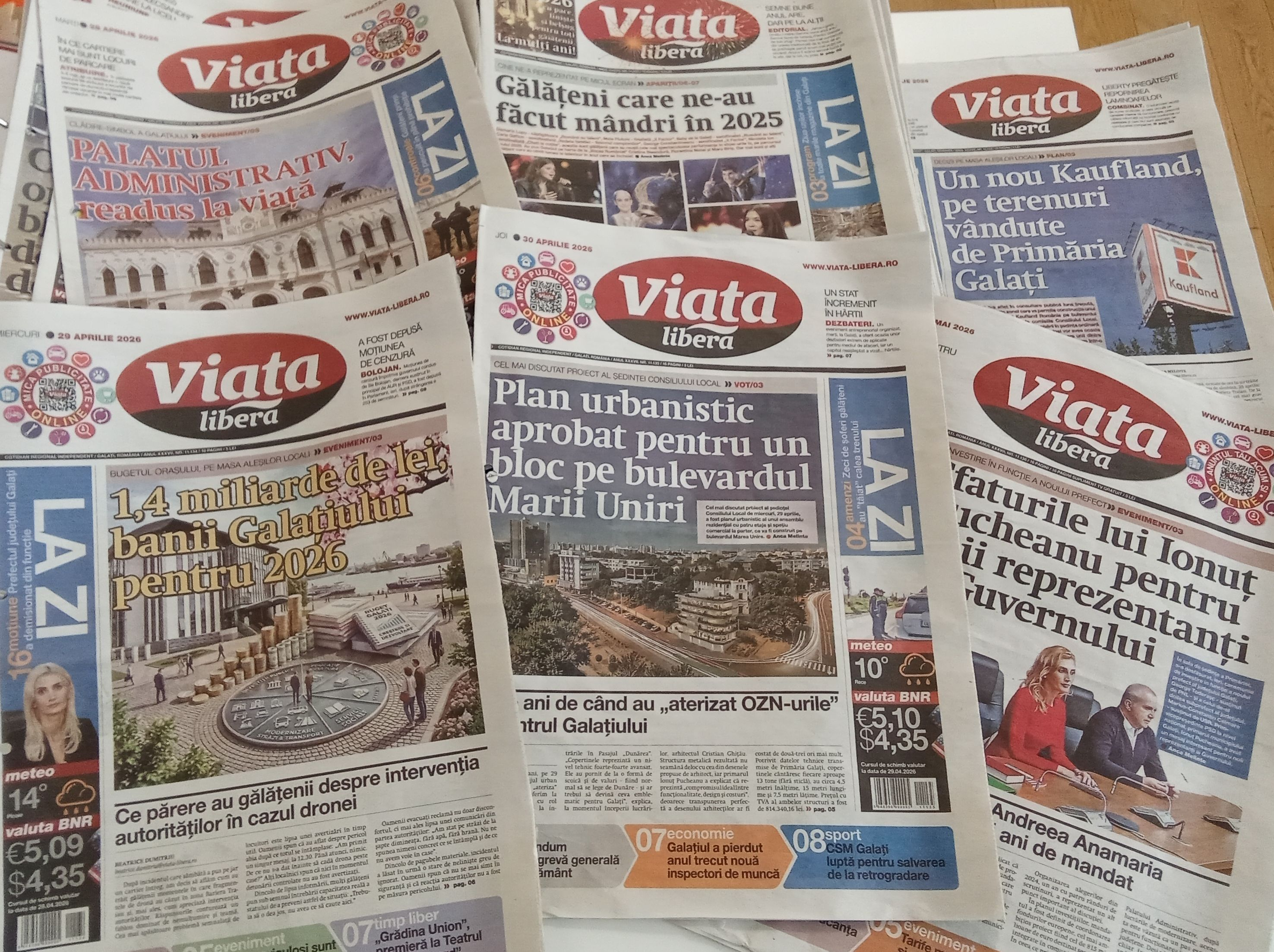 Important pentru cititorii noștri: Cum va apărea ediția tipărită a ziarului „Viața liberă”