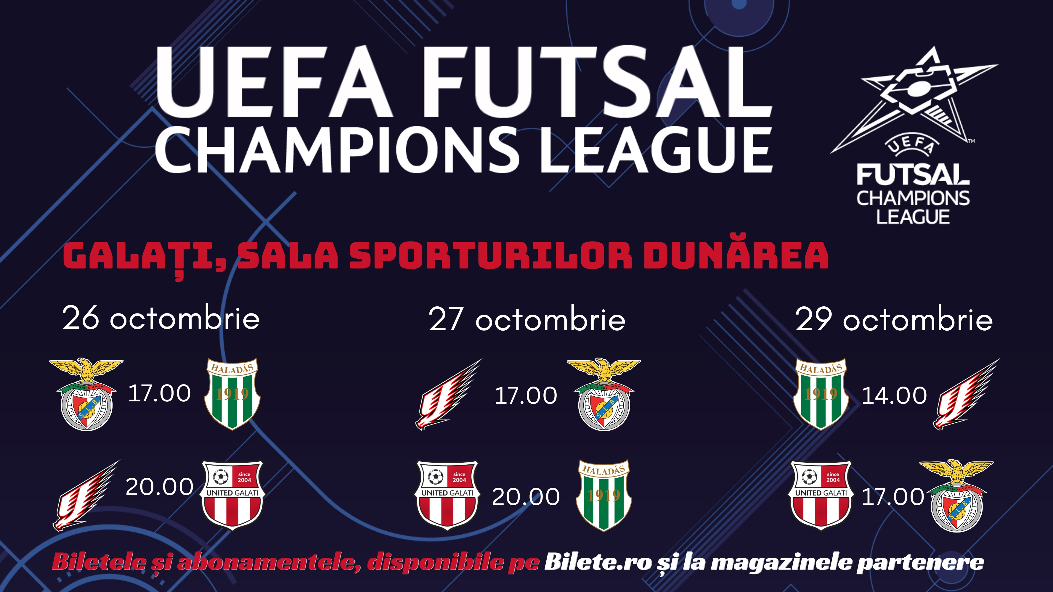 S-au pus în vânzare bilete pentru turneul de Champions League de la Galaţi