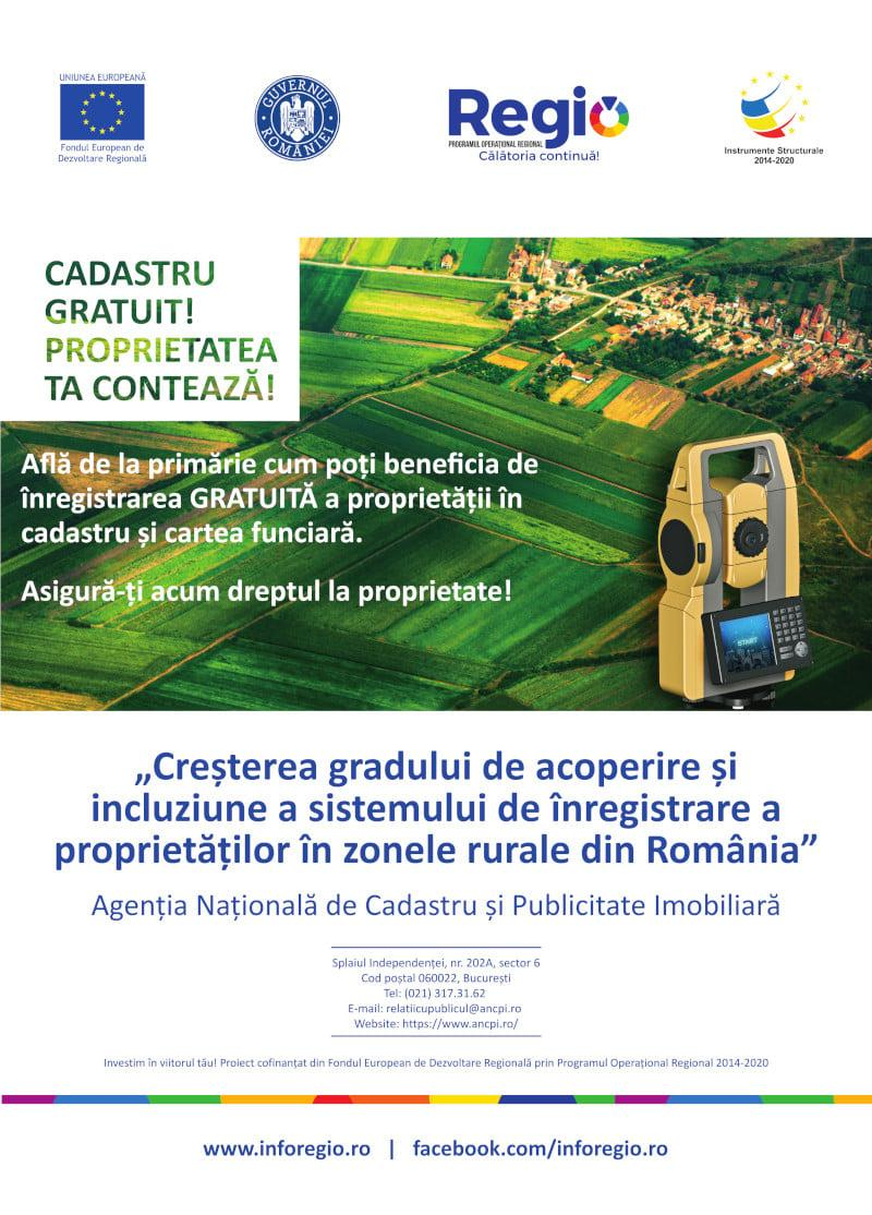 Cadastru finalizat în patru comune