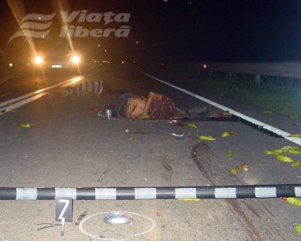 Doi şoferi omorâţi în timp ce făceau o pană