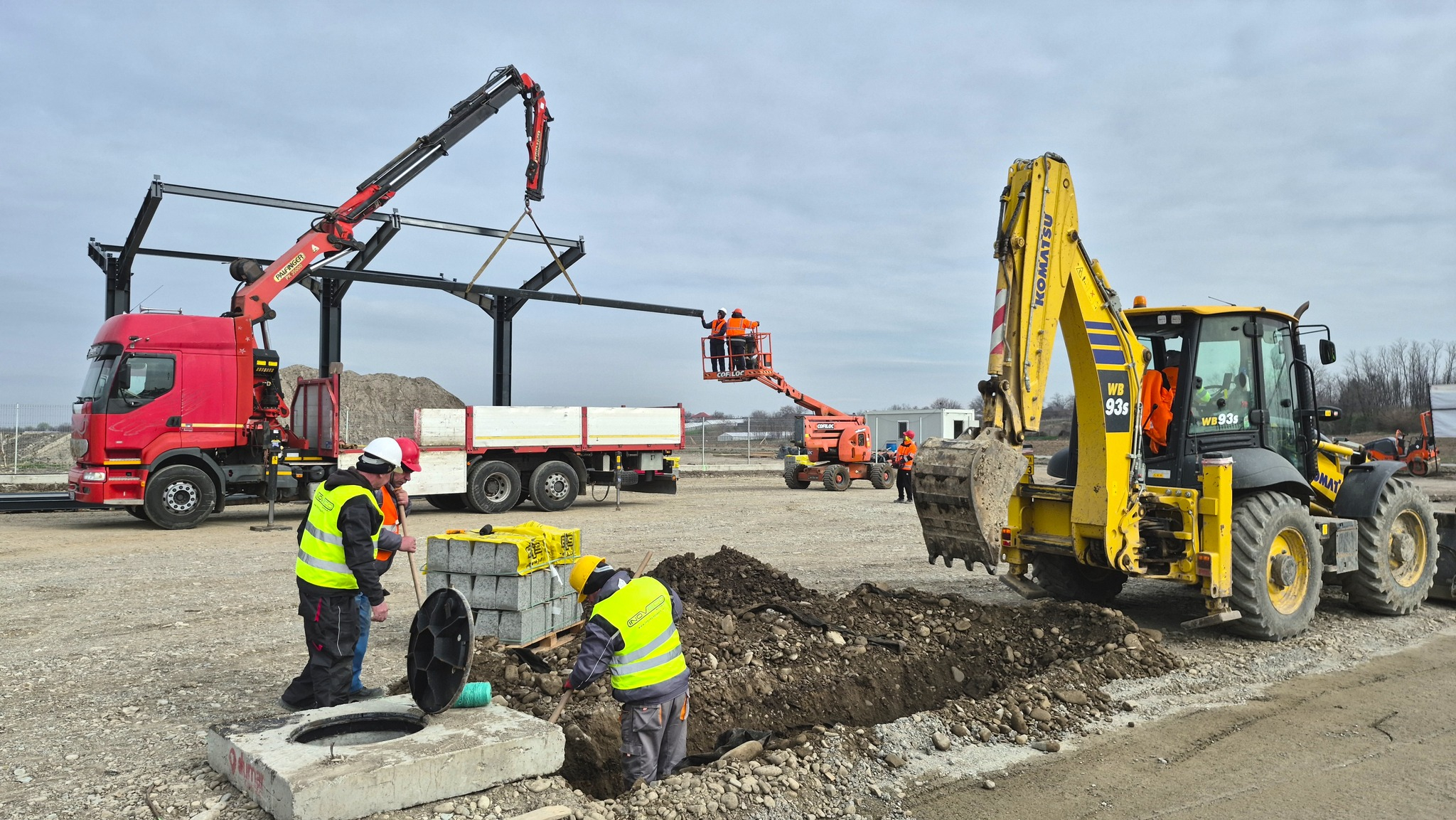 Lucrări la centrul de colectare a deșeurilor de la Umbrărești