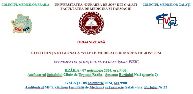 A opta ediție a Zilelor Medicale de la „Dunărea de Jos”