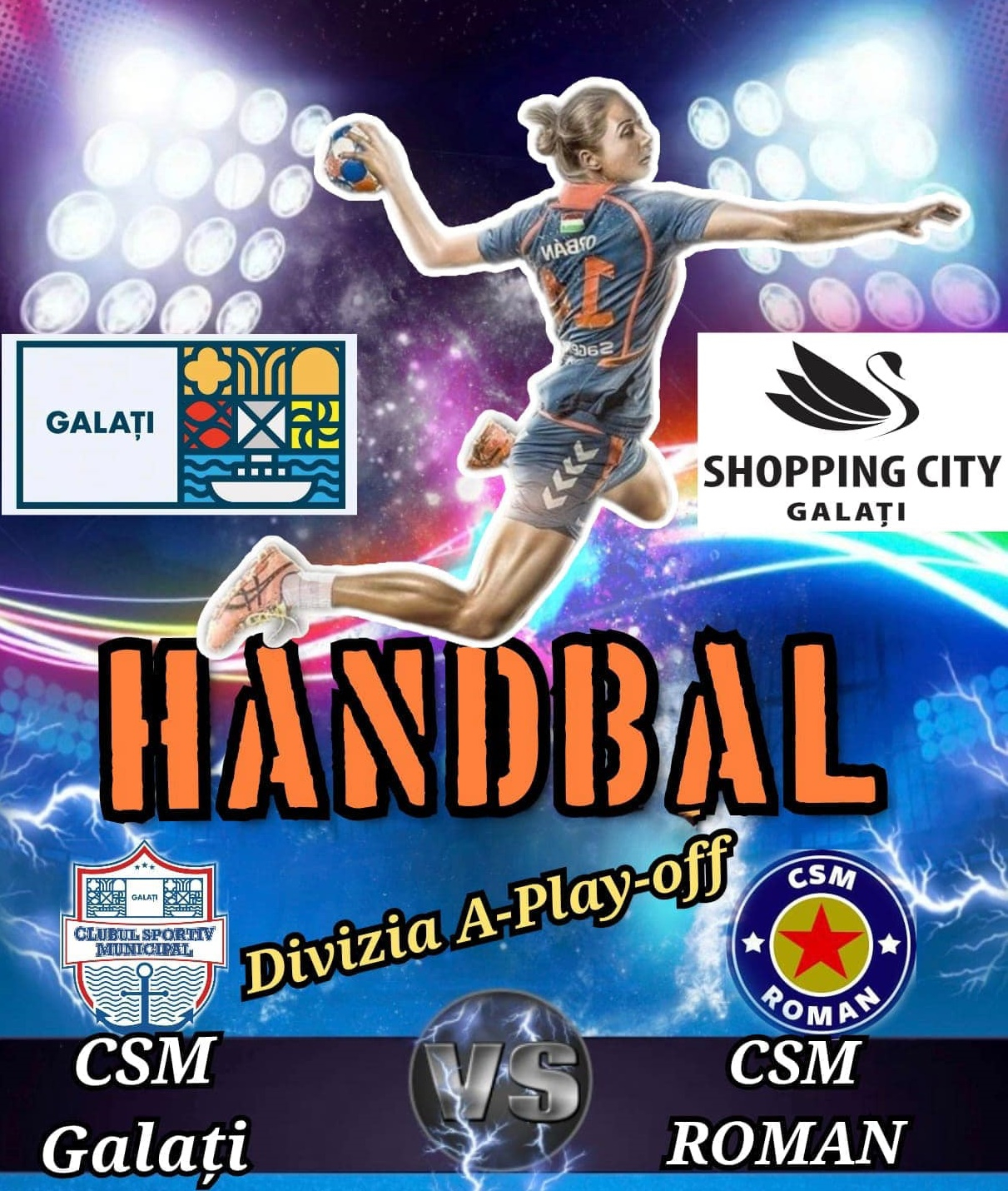 Handbalistele de la CSM Galați iau startul în play-off. Din sportul gălățean