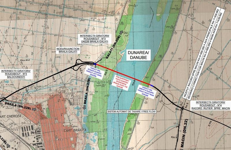 PODUL PESTE DUNĂRE, gata de licitaţie. Cum va arăta şi cât va costa investiţia