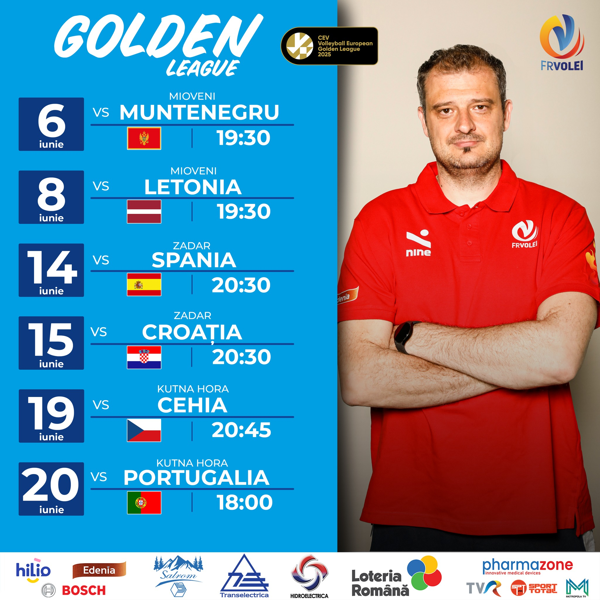 Echipa naţională de volei, la primele meciuri de verificare