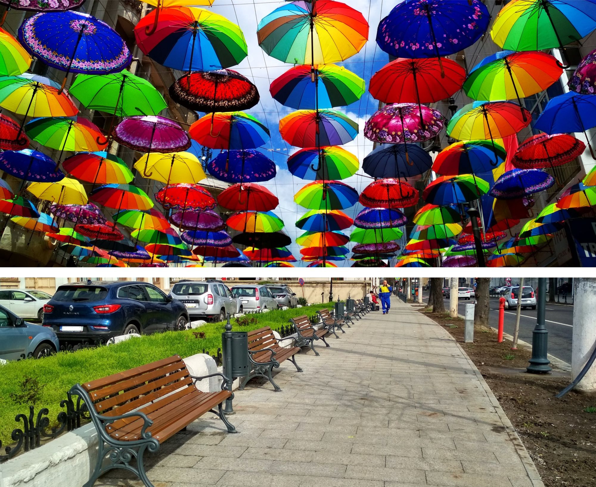 Umbreluțe retro pentru strada Domnească