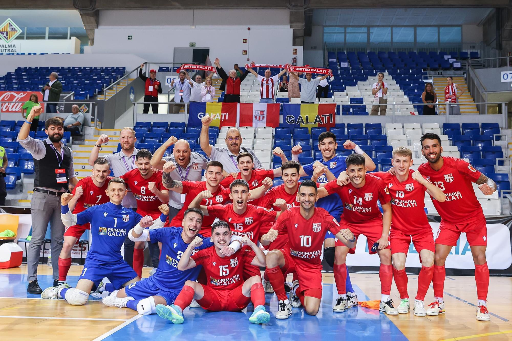 United Galați, favorită la calificarea în elita Champions League