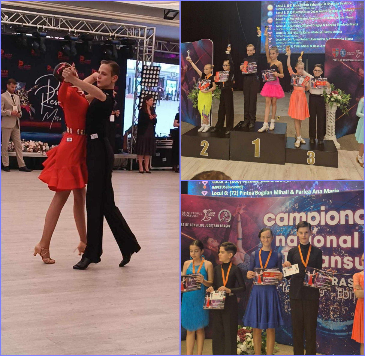 Îmbină cu succes școala și dansul, obținând rezultate remarcabile