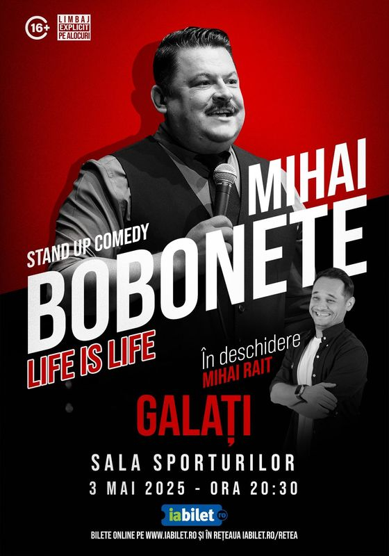 Ultimele bilete la stand-up comedy cu Bobonete și Rait