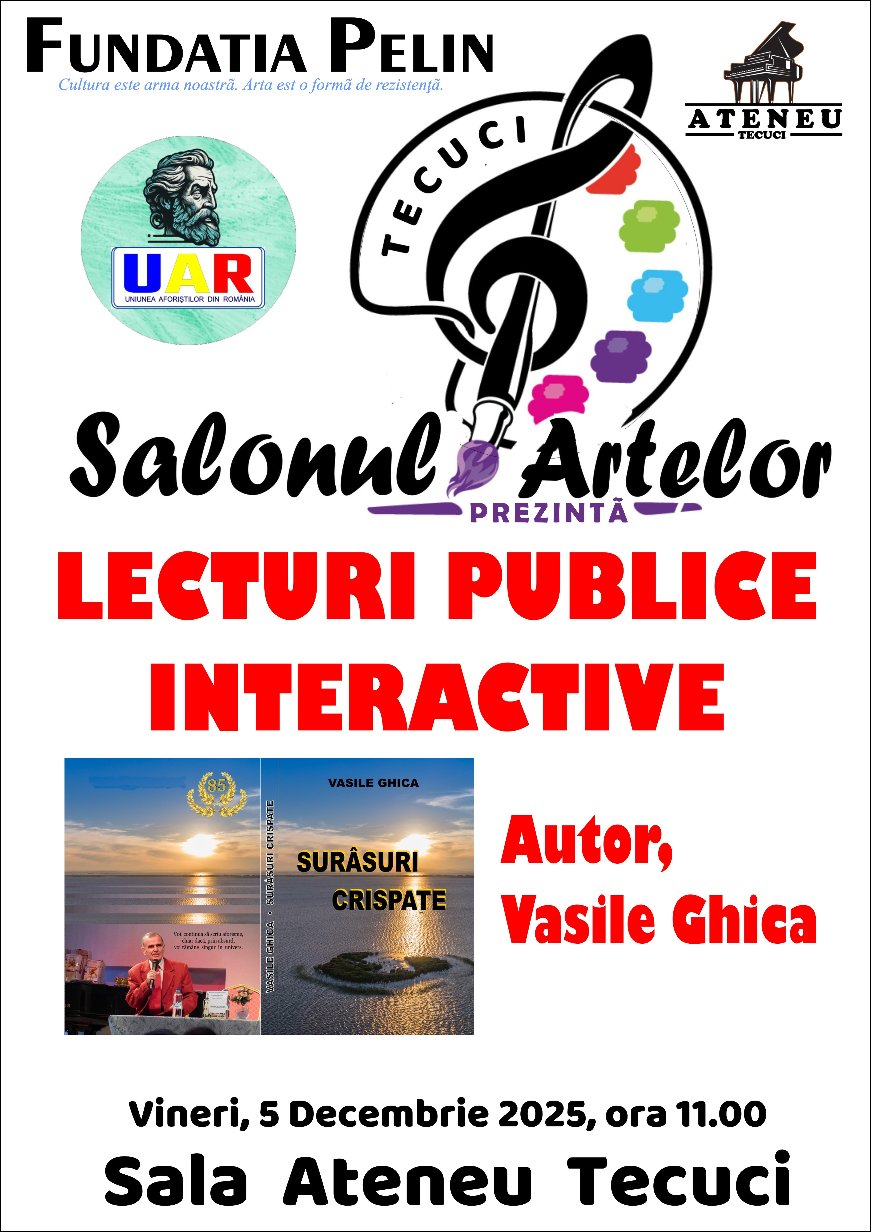 „Surâsuri crispate”, într-o sesiune de lecturi publice