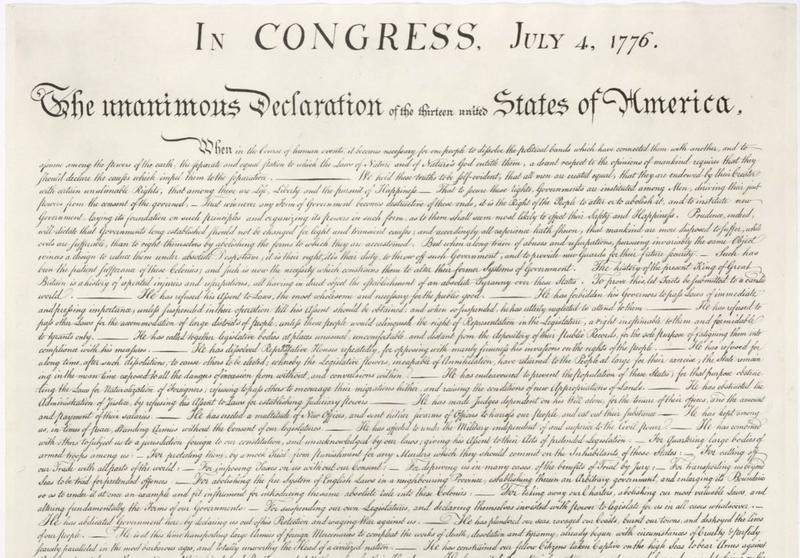 245 de ani de la adoptarea Declarației de Independență