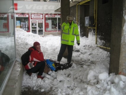 Avalanşă în centrul oraşului 