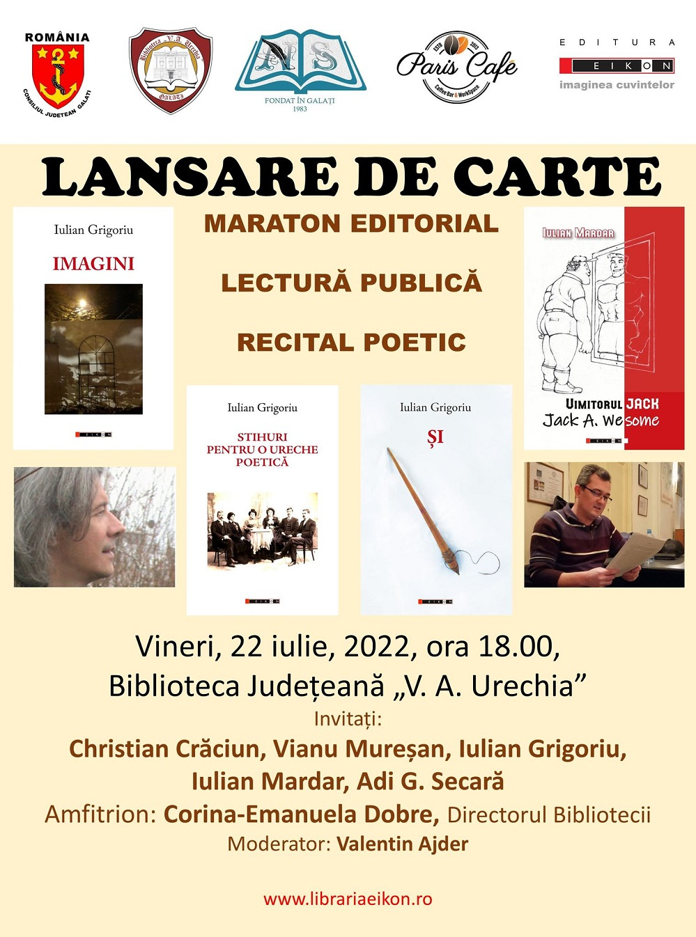 Serile Editurii "Eikon", la Galați