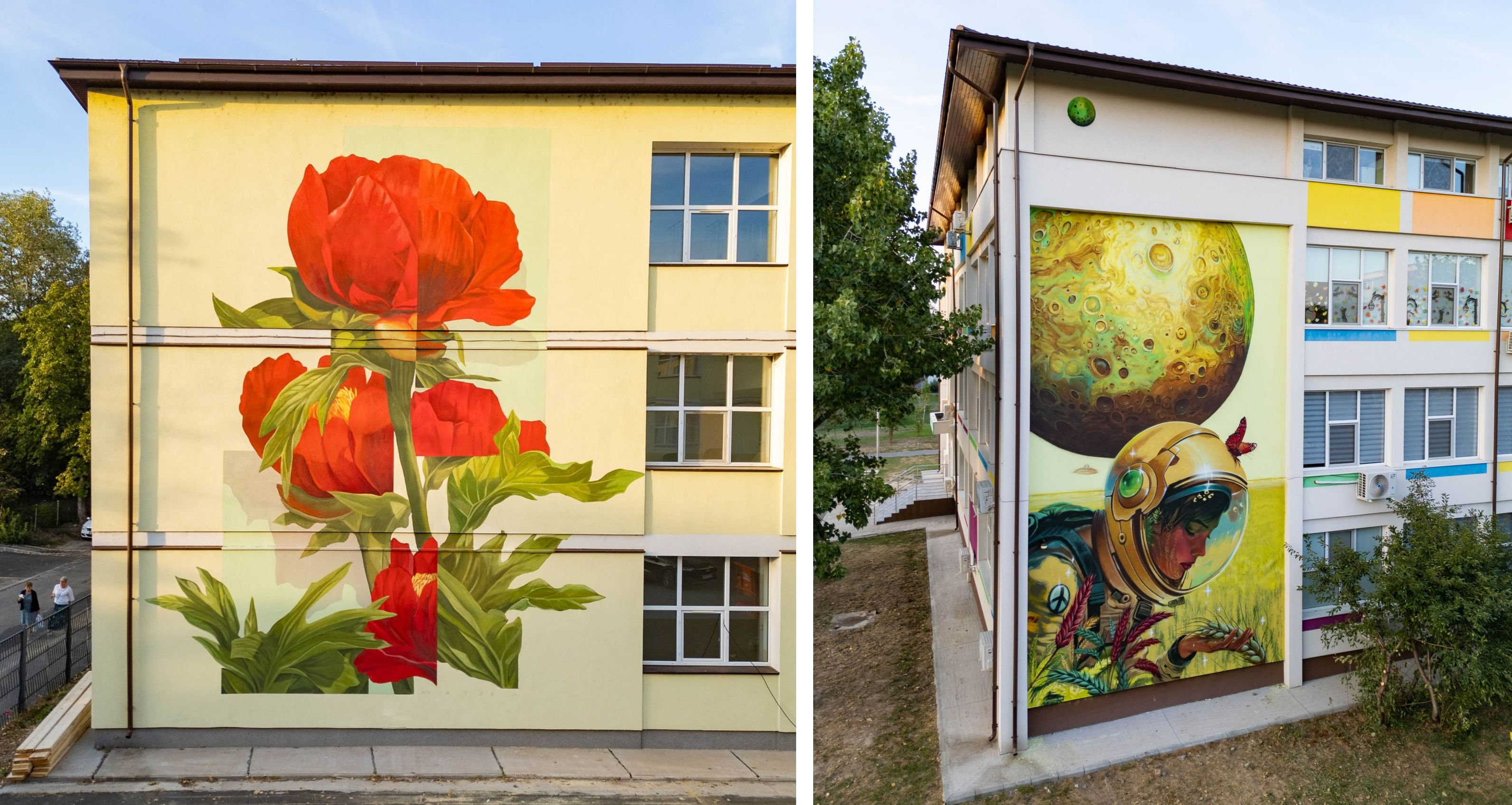 Picturi murale spectaculoase decorează câteva școli din Galați (FOTO)