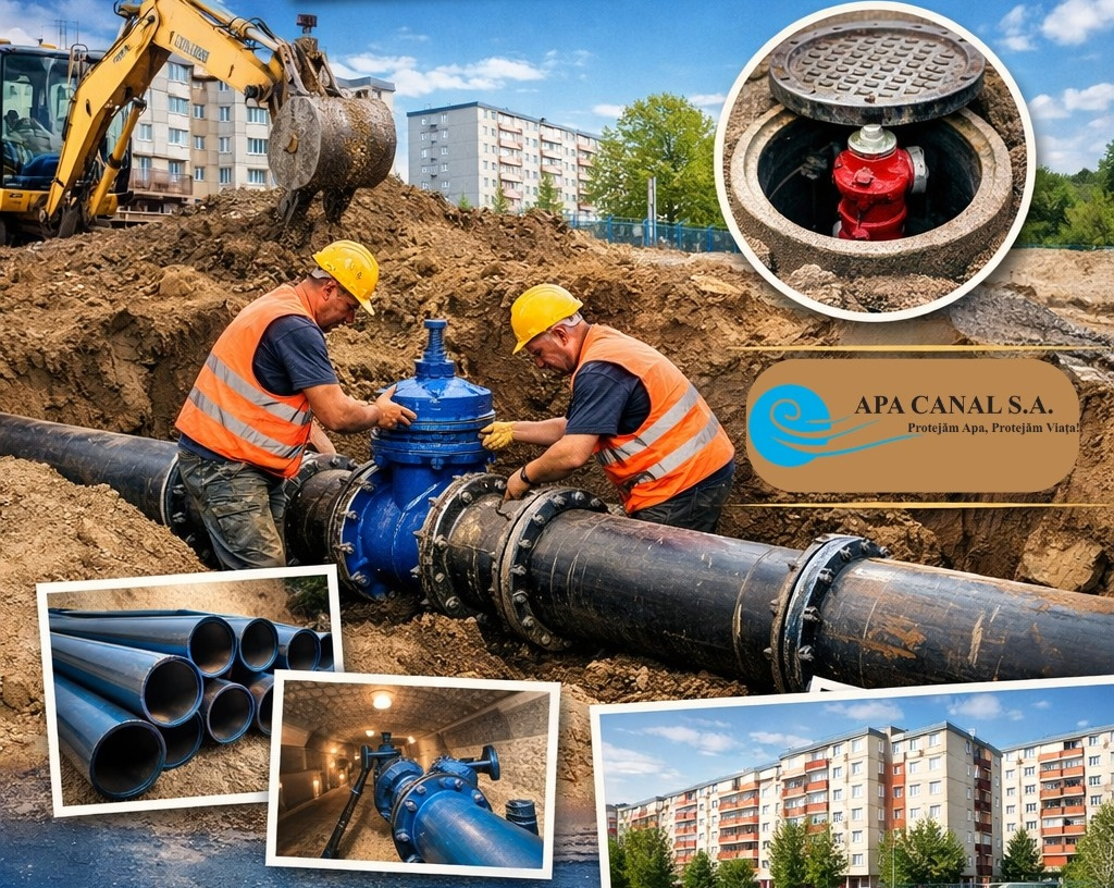 Rețeaua de apă potabilă din Micro 19 a fost reabilitată